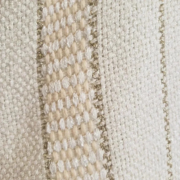 Zonda Nellis Hand-Woven VTG Cardigan Neutral Metallic  ART TO WEAR Slow Fashion - Picture 8 of 17